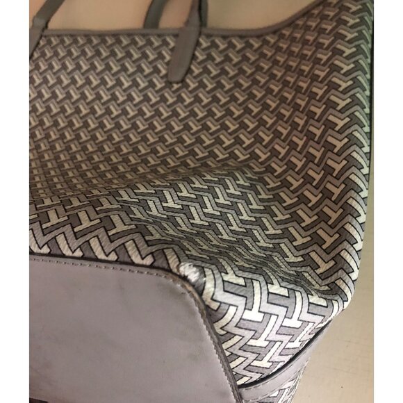 TORY BURCH Tote Bag French Gray T Zag - Picture 11 of 15